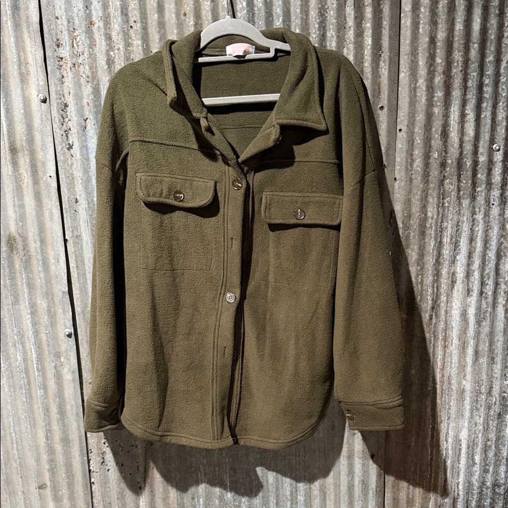 Classic Olive Utility Jacket for Women